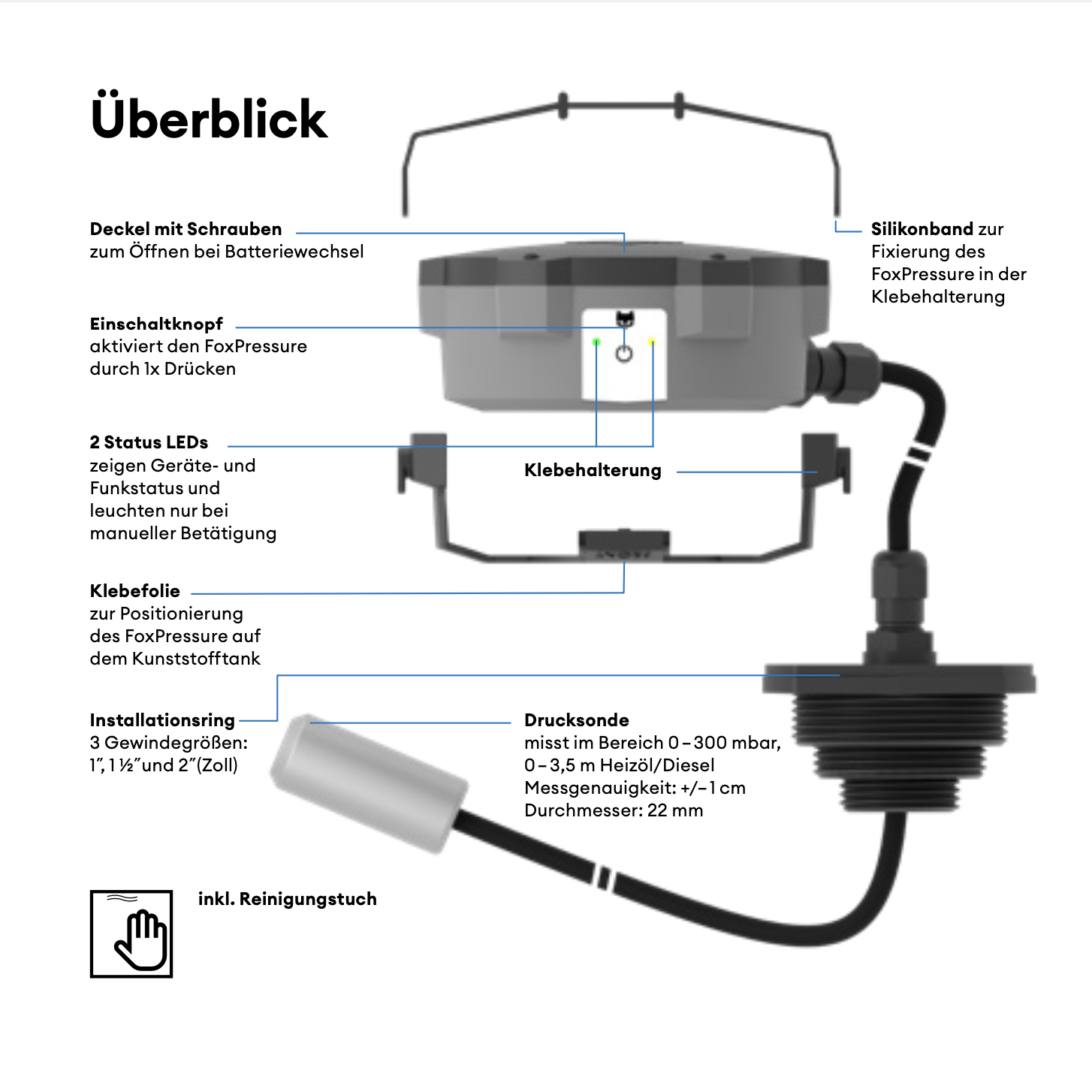 Oilfox Pressure 3 Meter