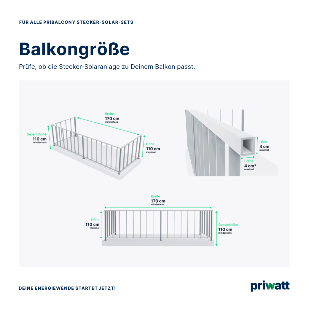 priBalcony Duo (10 m Schukokabel)